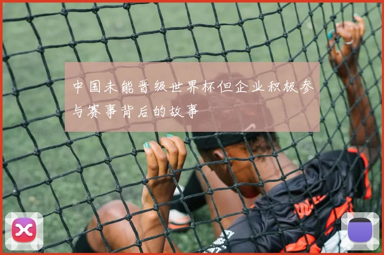 中国未能晋级世界杯但企业积极参与赛事背后的故事